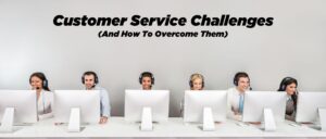 Customer Service Representatives sitting at their desks.